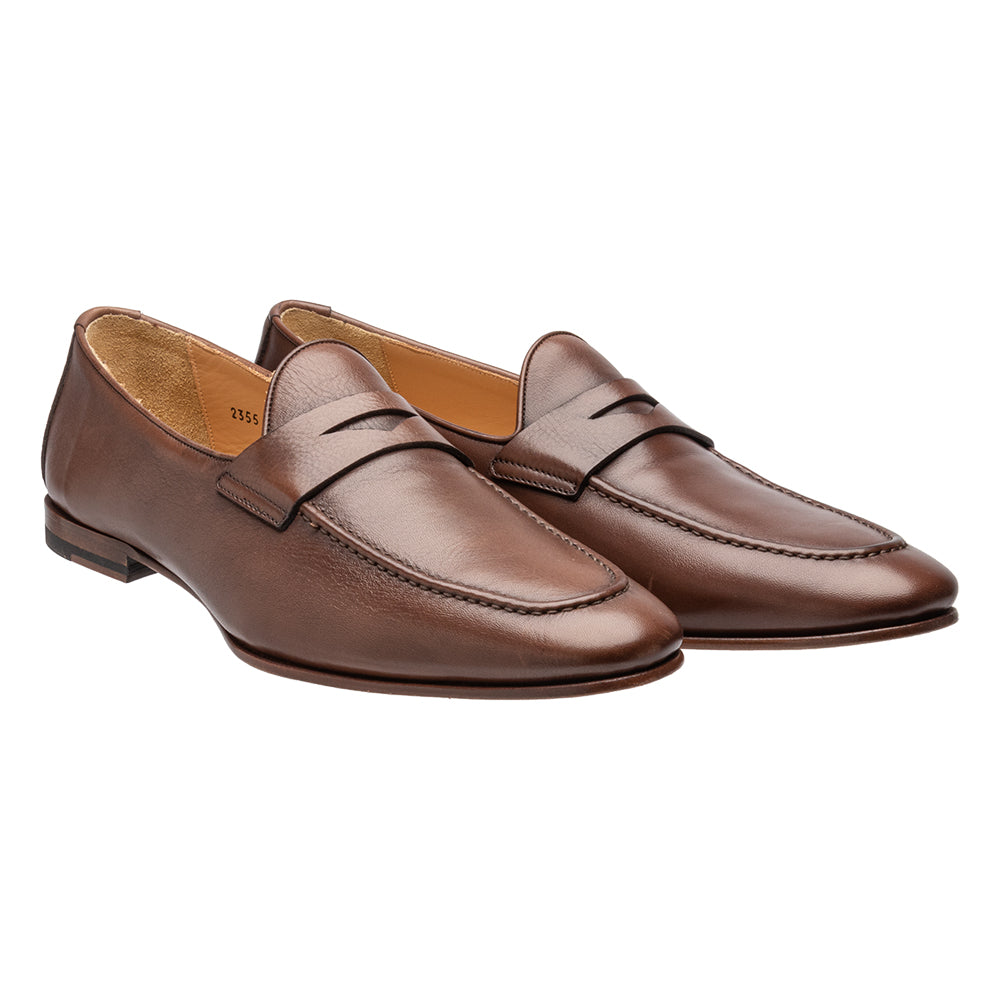2355- Alessandro in Alessandro Italy- Made – Shoes Tobacco